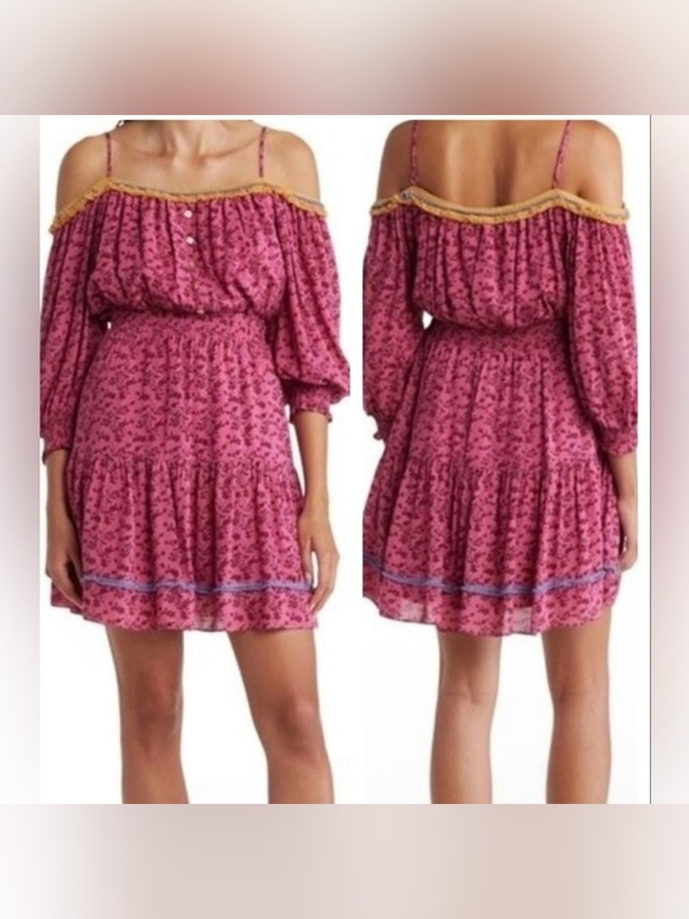 Betsey Johnson Vines of Bali mini dress small